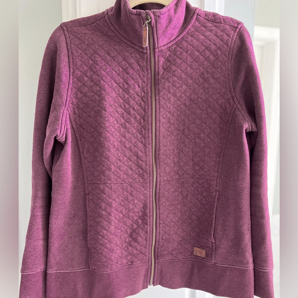 LL Bean Medium Zipper Quilted Jacket